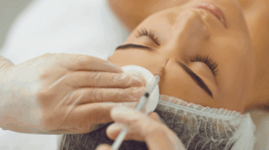 doing botox on the foreheaed